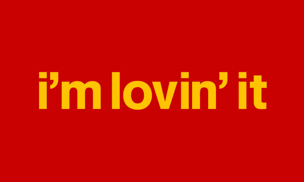 Image of McDonald's slogan