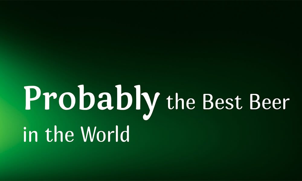 Image of Carlsberg slogan